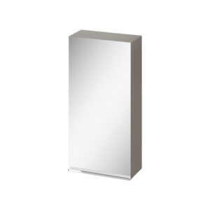 Virgo 40 mirror cabinet grey with chrome handle