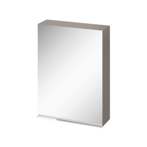 Virgo 60 mirror cabinet grey with chrome handle