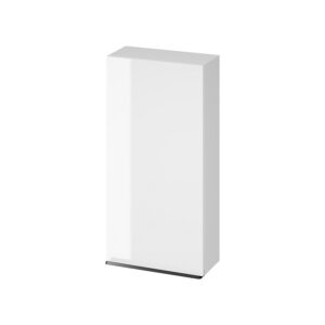 Virgo 40 wall hung cabinet white with black handle