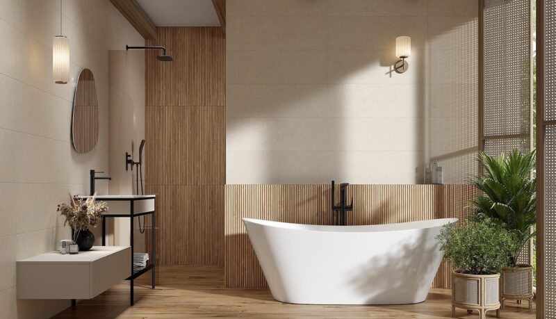 Aurano beige structure matt rect 29x89 g1 Cersanit Tiles - Image 2