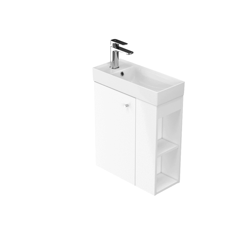Washbasin cabinet toilette larga 50x22 - grey dsm - Image 2