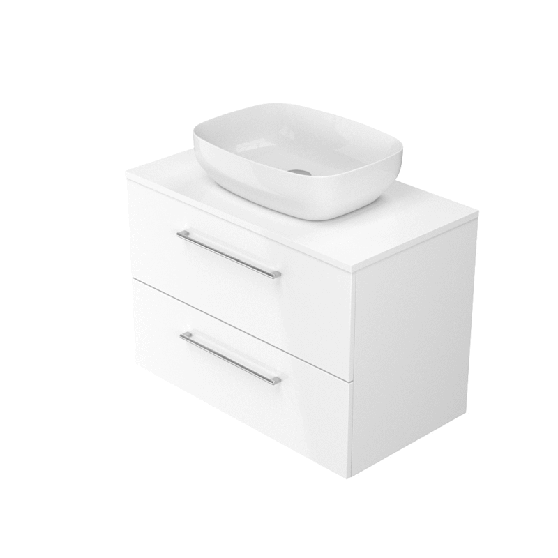 Washbasin cabinet larga 80 - white - Image 6