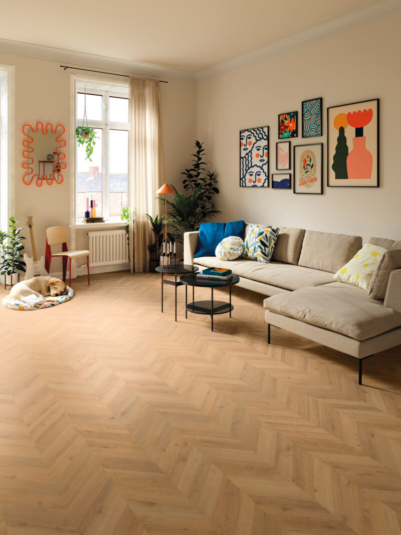 Chevron Dijon 8mm Panele Podłogowe 1.88m2 Finfloor - obrazek 2