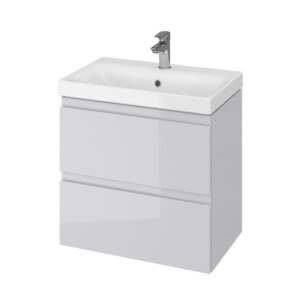 Moduo slim 60 washbasin cabinet grey Cersanit