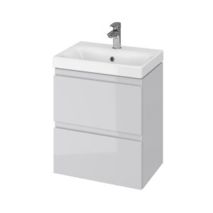 Moduo slim 50 washbasin cabinet grey Cersanit