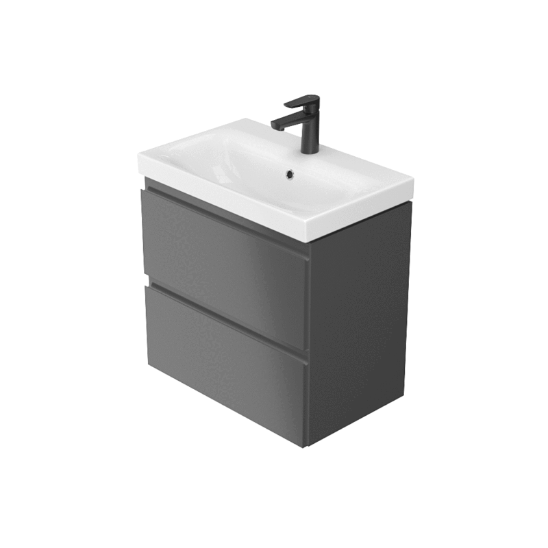 Moduo slim 60 washbasin cabinet anthracite dsm Cersanit - Image 2