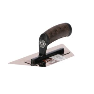 Glued gold inverted trapezoid venetian trowel leather vintage