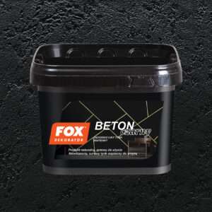 Czarny Beton Tynk Dekoracyjny Fox Dekorator [6m2] 14kg