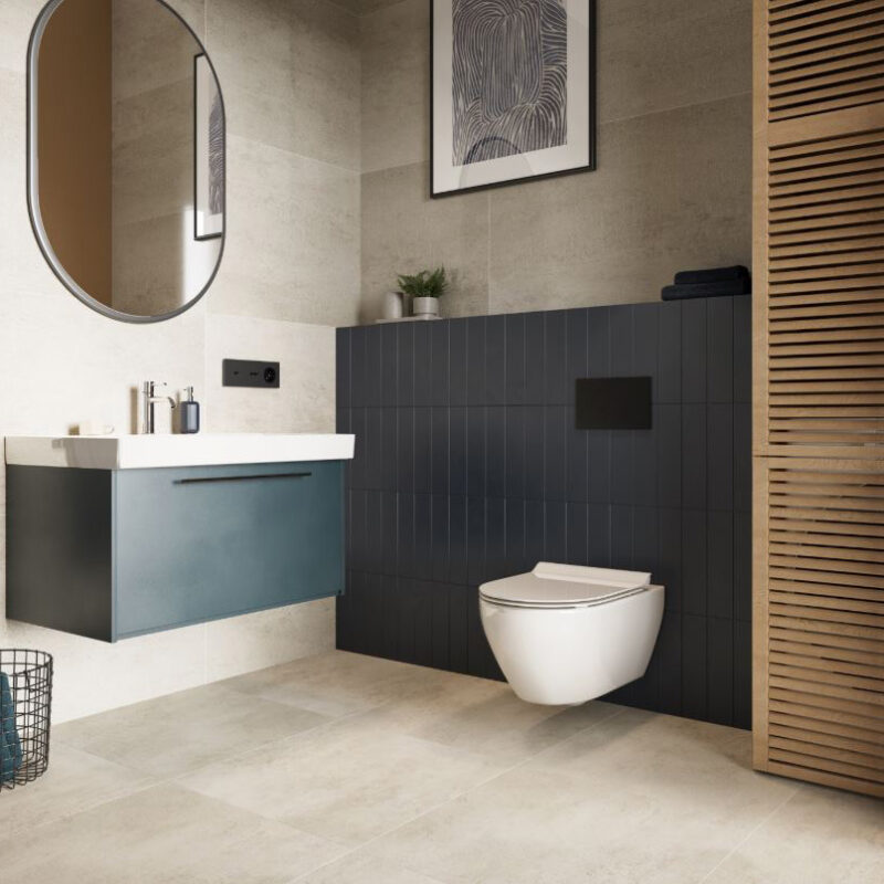 Panele winylowe podłogowe SPC VILO Concrete Beige 60×60 1.44m2 VOX - obrazek 2