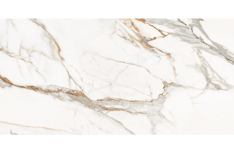 Calacatta Arabesco White Satin Rect. 59.8x119.8 G1 Cersanit Tiles