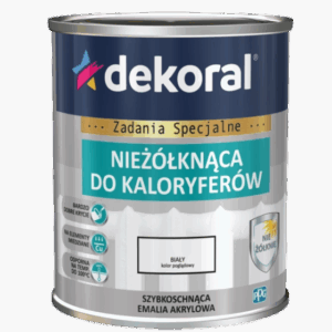 Non-yellowing Radiator Paint Dekoral 0.75L