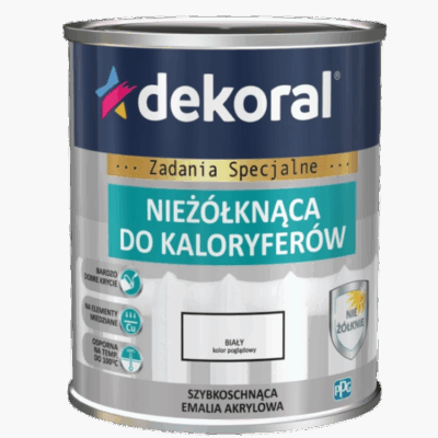 Non-yellowing Radiator Paint Dekoral 0.75L