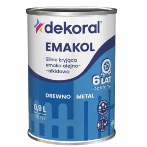 Emakol paint for Wood and Metal Dekoral Black 0.9L