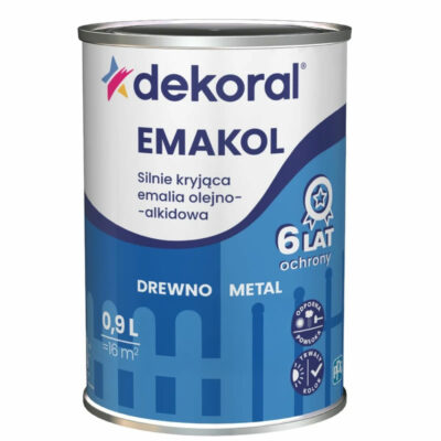 Emakol paint for Wood and Metal Dekoral Black 0.9L