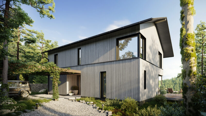 SOLVO Façade Panels Grey Oak 18.7cm x 3m 1pcs  0.48m2 - Image 3