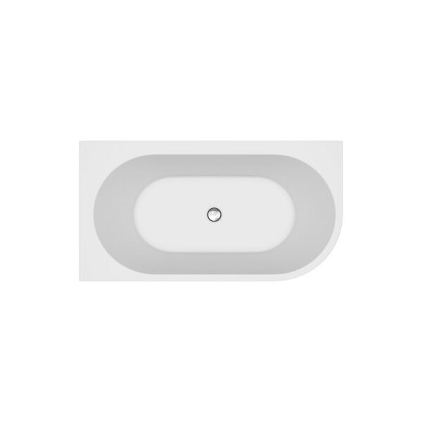 Crea 160x80 corner freestanding bathtub left - Image 2