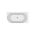Crea 150x80 corner freestanding bathtub right - Image 2